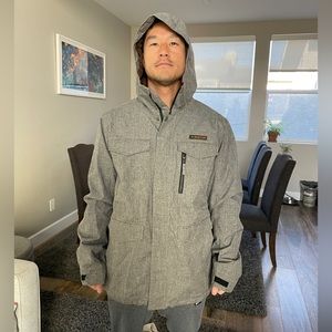 Burton Snowboarding Jacket - Gray/Mustard - M